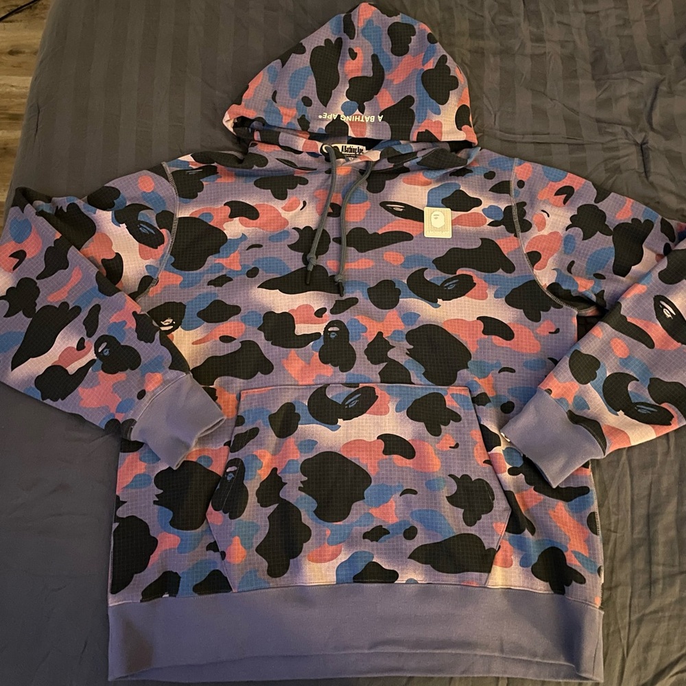 Bape Purple Camo Hoodie